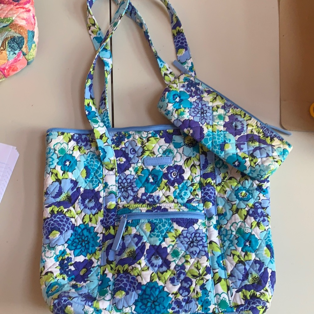 Vera Bradley Blue + Green shoulder bag